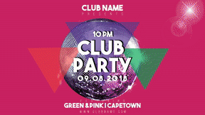 Club party invitation card easy to customize - #party #invitation #clubposter #poster #fun #dance #promo #sales #calltoaction