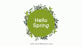 Hello spring social media post - #spring