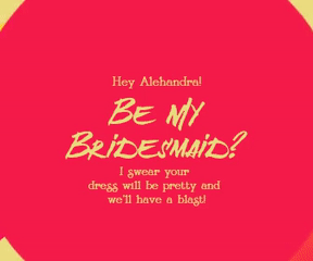 Anniversary Design - Be My Bridesmaid - #anniversary