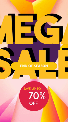 Mega Sale End of Season Banner
