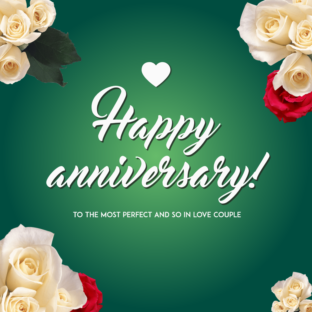 happy anniversary card template design template - #1454941